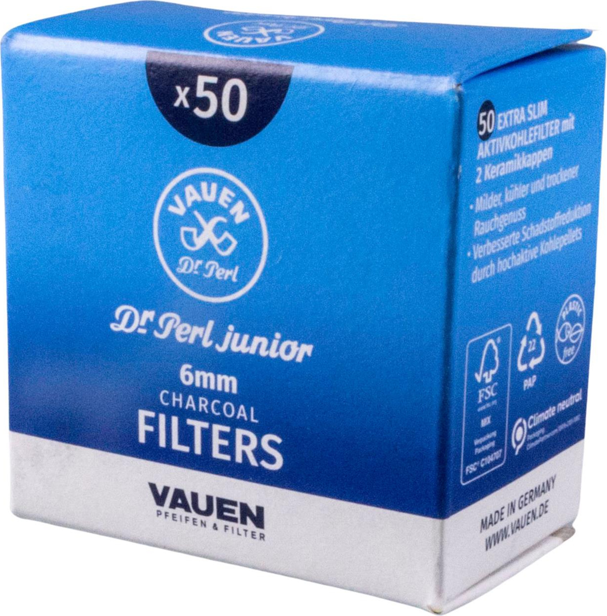 Vauen Dr. Perl Junior Aktivkohlefilter 6mm